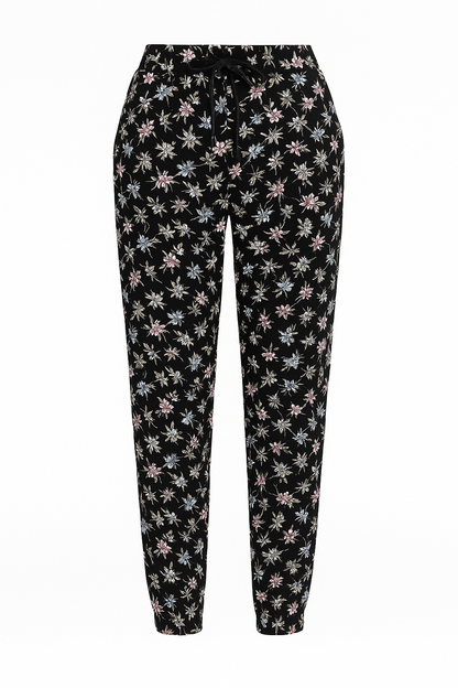 LUCHTIGE ZOMERBROEK MET PRINT BLOEMEN -TINA