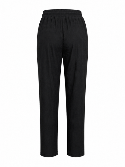 -ZOMERBROEK COMFY LUCHTIG ZWART