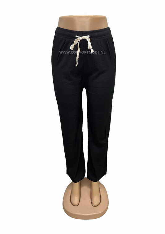 -PANTALONBROEK ZWART DAMES