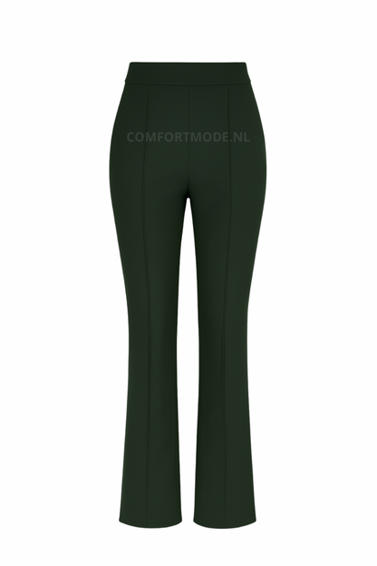 HY397- COMFORTBROEK FLAIR OLIJFGROEN