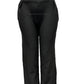 -COMFORTBROEK STRAIGHT LEG BROEK ZWART