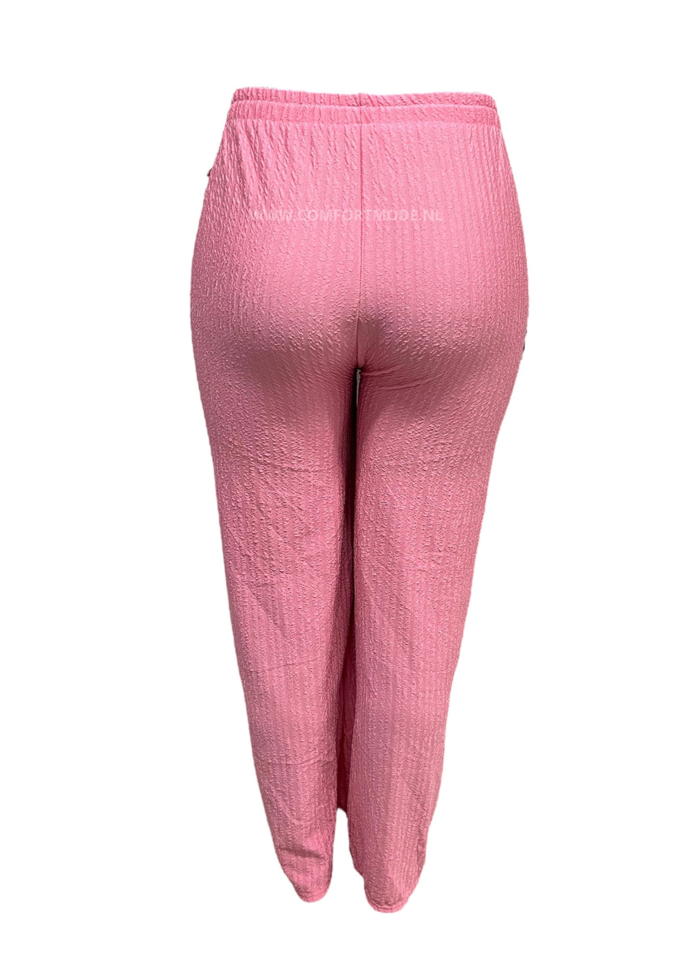 -SUMMER PANTS WITH LACES LIGHT PINK