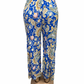 LUCHTIGE ZOMERBROEK MET PRINT BLAUW - ELLA