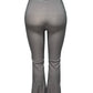 -COMFORTBROEK GRIJS FLARED MET SPLIT
