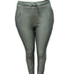 -COMFORTBROEK PISTACHE MET VETERS