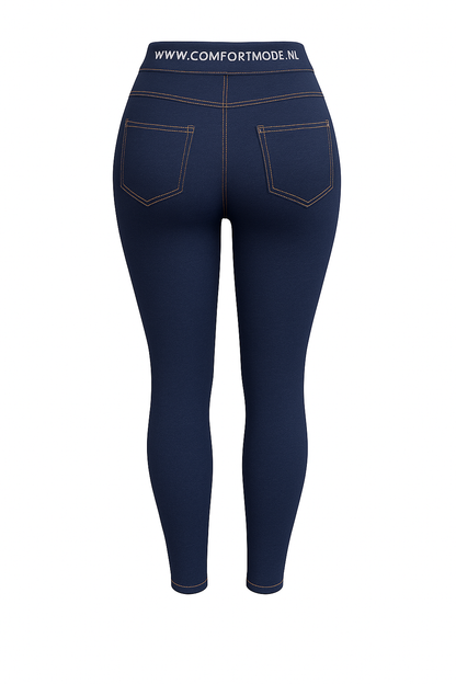 XY-35 -COMFORT TROUSERS DENIM DARK BLUE
