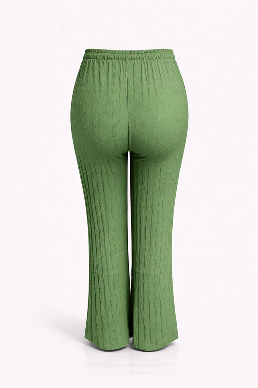 -COMFORT ZOMERBROEK -GROEN LUCHTIG -ONESIZE