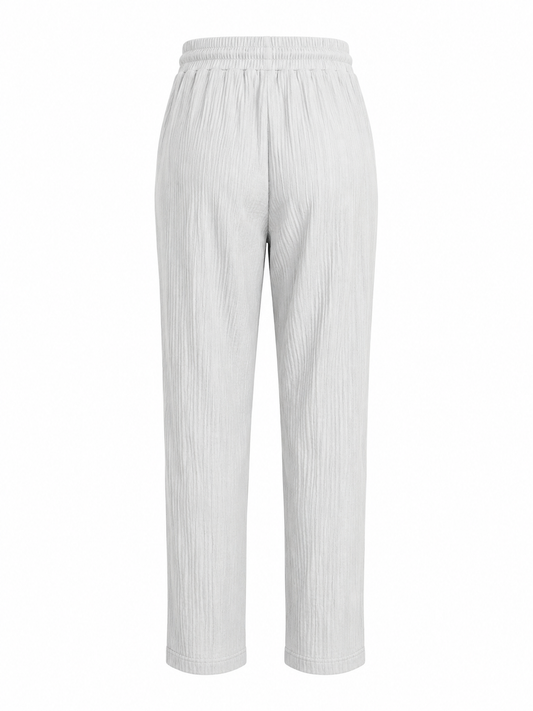 -ZOMERBROEK COMFY LUCHTIG CREME