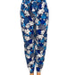 LUCHTIGE ZOMERBROEK MET PRINT BLAUW/WIT- THIRZA