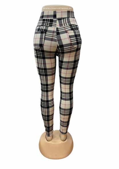 SALE -COMFORTBROEK BEIGE GERUIT