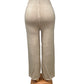 -ZACHTE WOLLEN BROEK MET ZAKKEN BEIGE