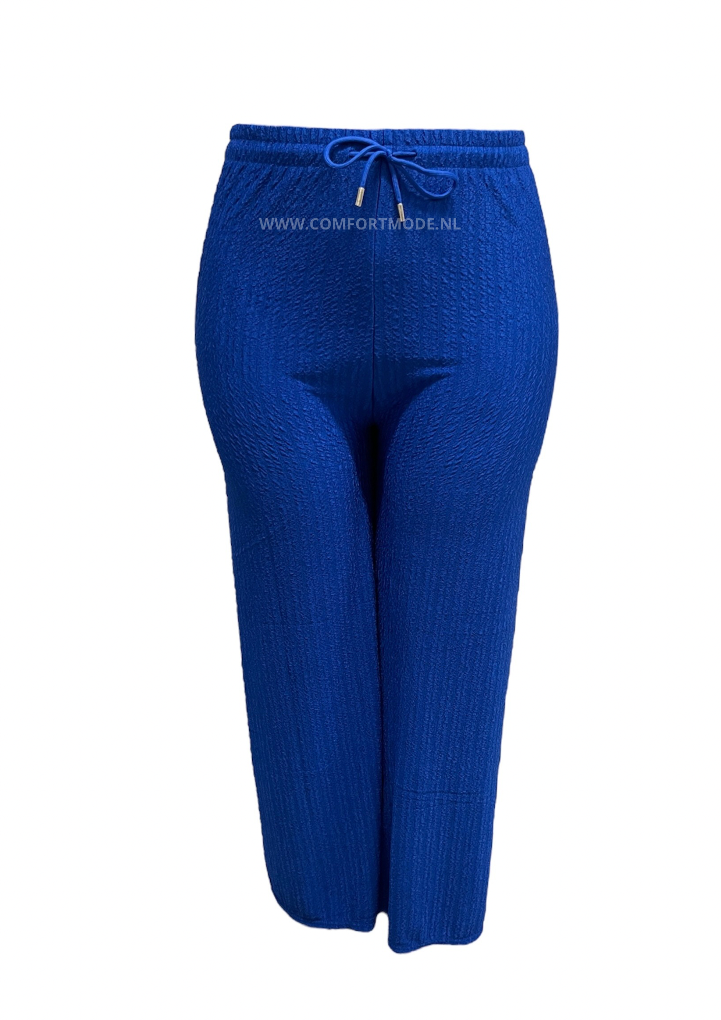 -SUMMER PANTS WITH LACES ROYAL BLUE