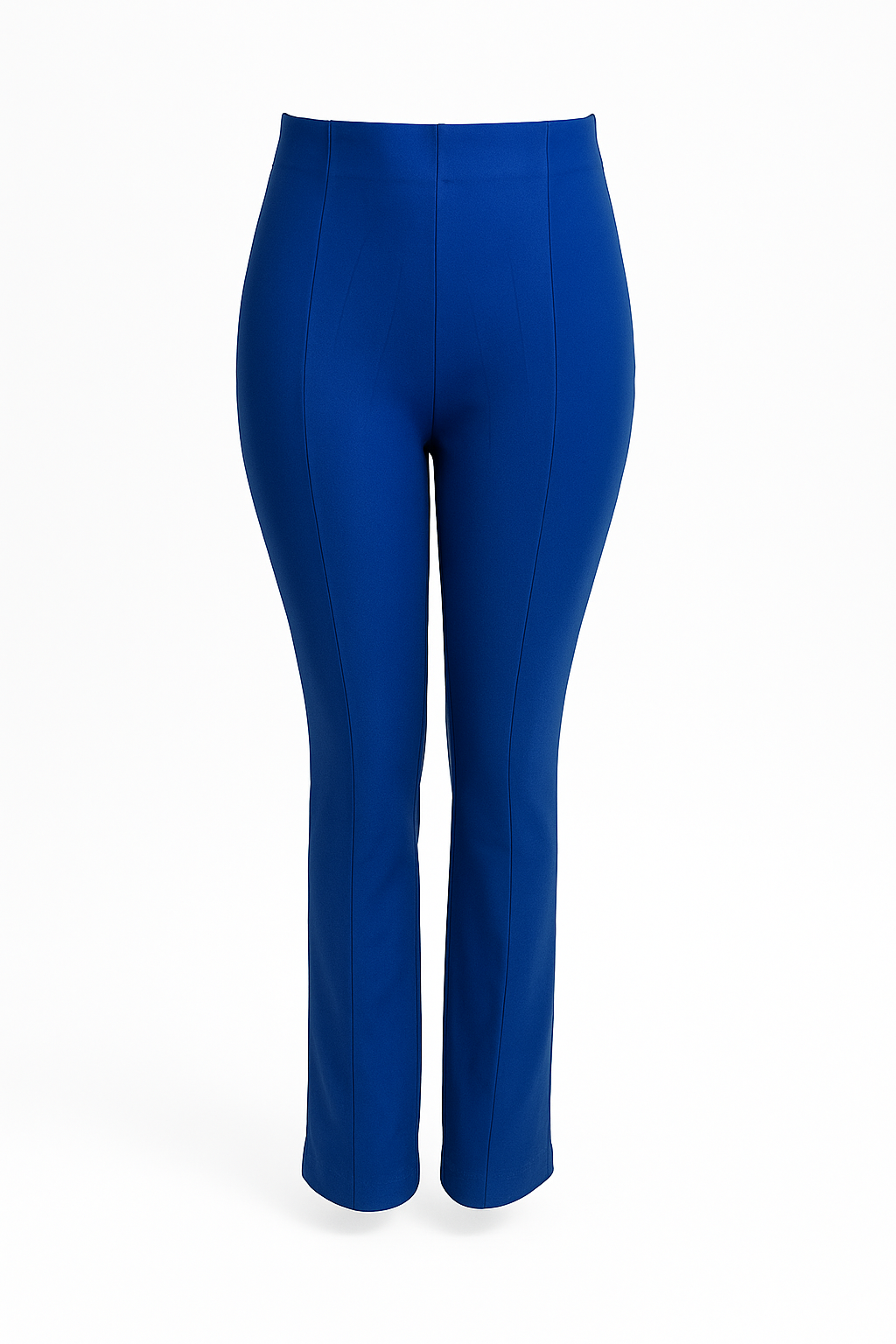 -COMFORTBROEK ROYAL BLAUW FLARED ZONDER ZAKKEN