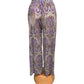 SUMMER PANTS WITH PURPLE PRINT - YARA