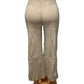 -ZACHTE WOLLEN BROEK BEIGE/TAUPE