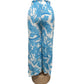 AIRY SUMMER PANTS WITH PRINT BLUE/WHITE -SITA