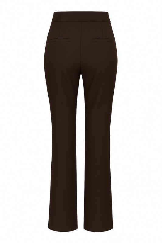 HY397- COMFORTBROEK FLAIR DONKERBRUIN