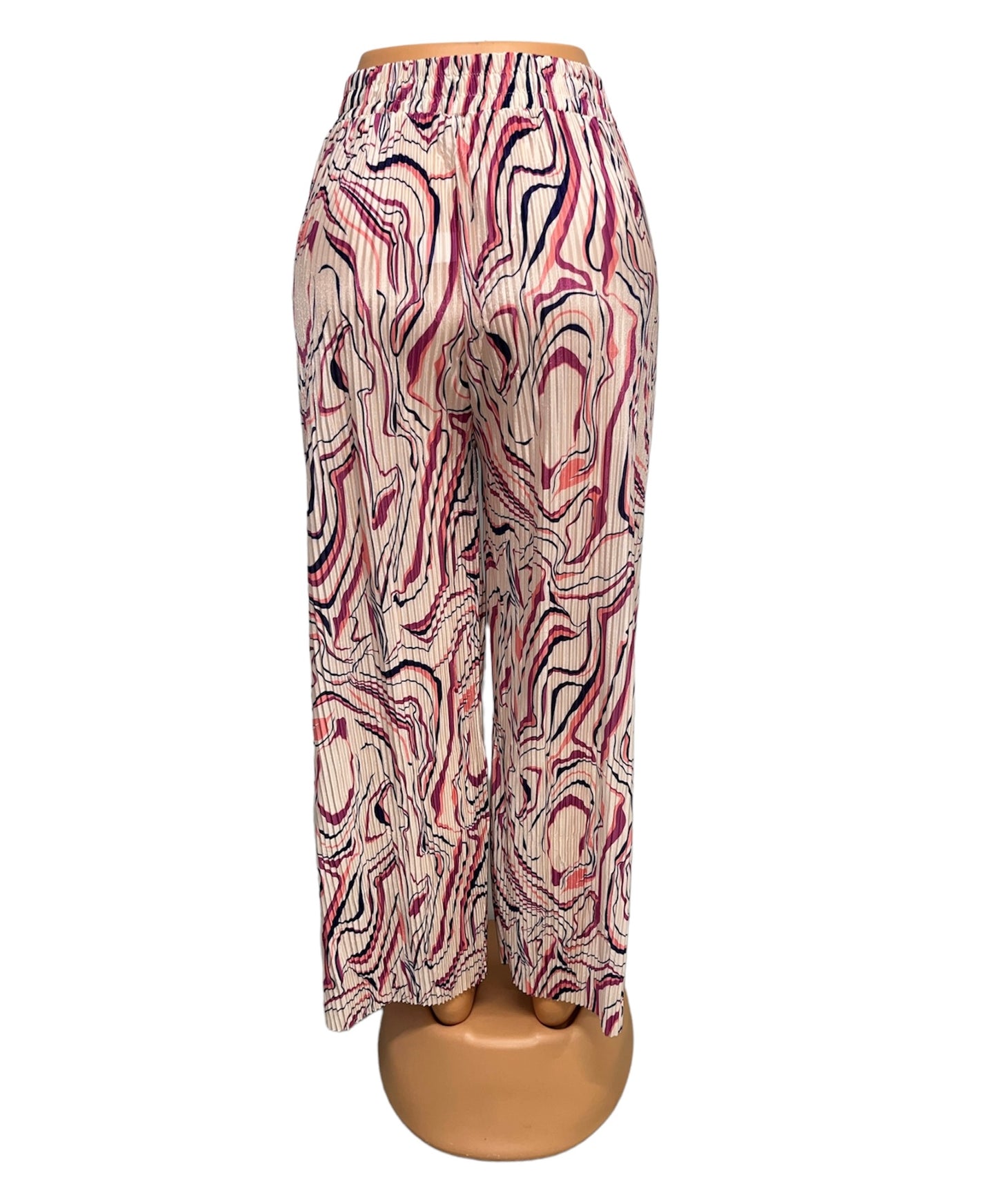 SUMMER PANTS WITH PRINT PINK - LILLY