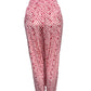 LUCHTIGE ZOMERBROEK MET PRINT ROZE -POLLY