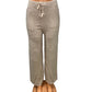 -ZACHTE WOLLEN BROEK MET ZAKKEN BEIGE