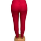 SALE -COMFORTBROEK ROOD MET VETERS