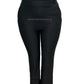 R268 -COMFORTBROEK ZWART STRAIGHT LEG