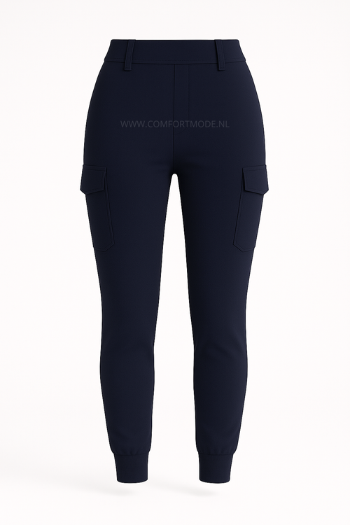 R266- COMFORTBROEK CARGO DONKERBLAUW