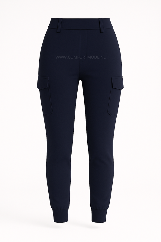 R266- COMFORTBROEK CARGO DONKERBLAUW