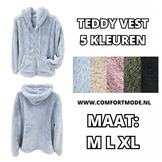 -TEDDY VEST MET RITS