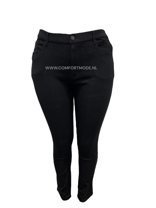 -SKINNY JEANS SLIMFIT ZWART MET STRETCH