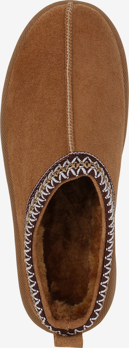 -ZIGZAG SLIPPER CAMEL