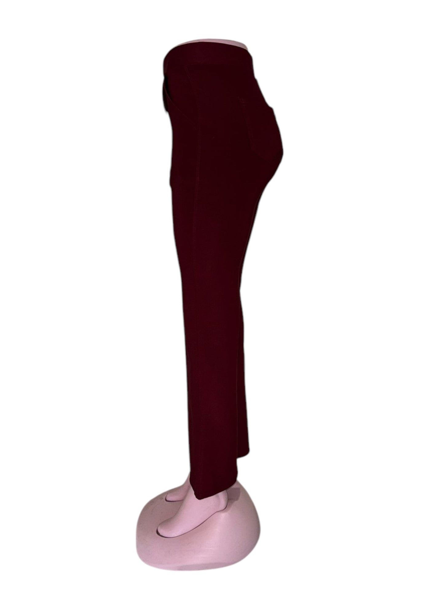 R259- COMFORTBROEK FLARED BORDEAUXROOD TALL