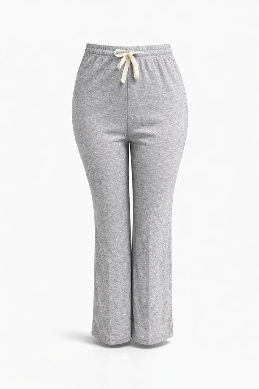 -COMFY JOGGING BROEK -GRIJS SPARKLE