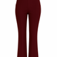 R259- COMFORTBROEK FLARED BORDEAUXROOD TALL