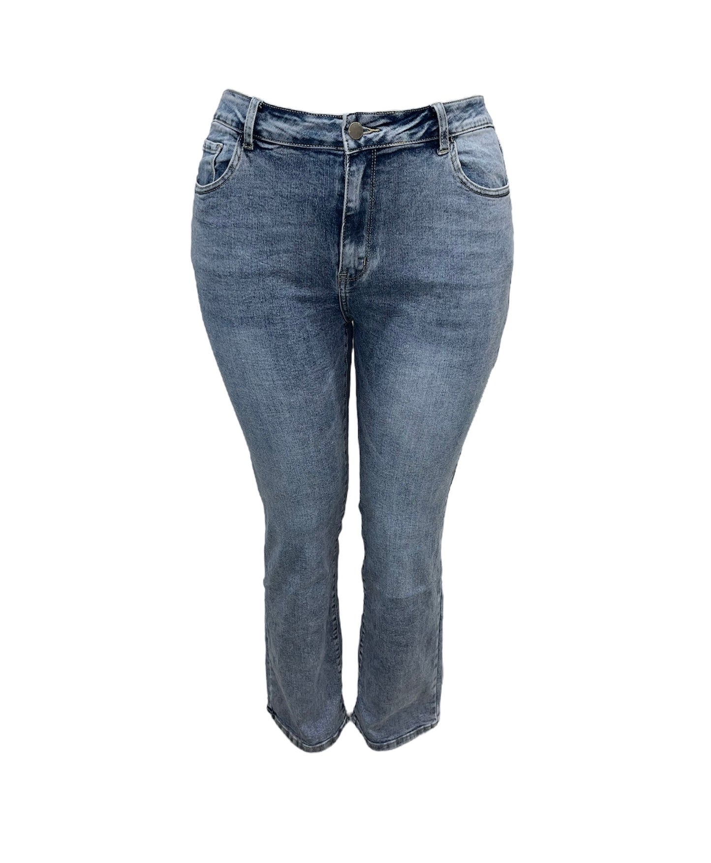 -LOOSE FIT JEANS LICHTBLAUW MET STRETCH