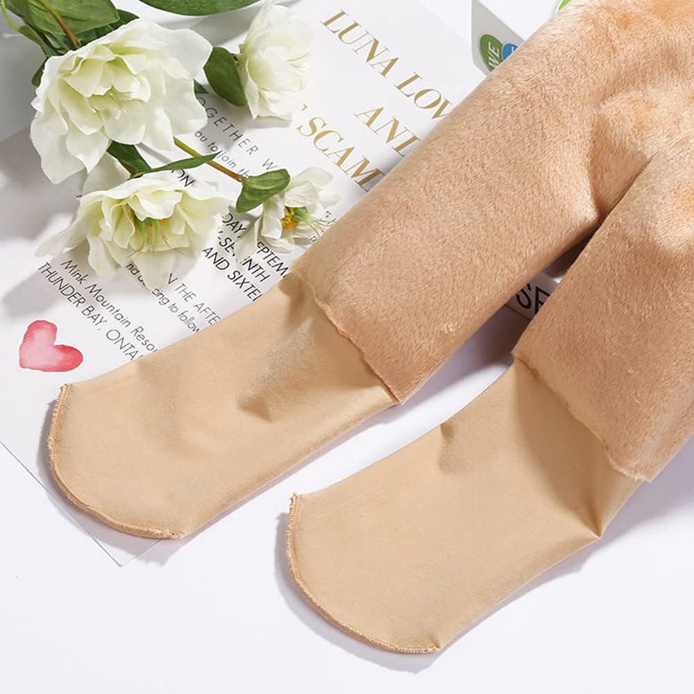 GEVOERDE FLEECE PANTY BEIGE -MET VOETJE