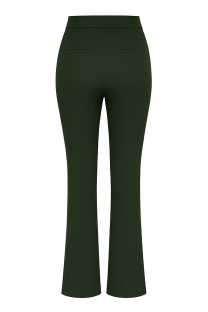 HY397- COMFORTBROEK FLAIR OLIJFGROEN