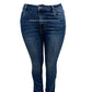 -SLIMFIT JEANS DONKERBLAUW MET STRETCH