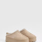 -ZIGZAG PANTOFFEL BEIGE WIT STREEPJE