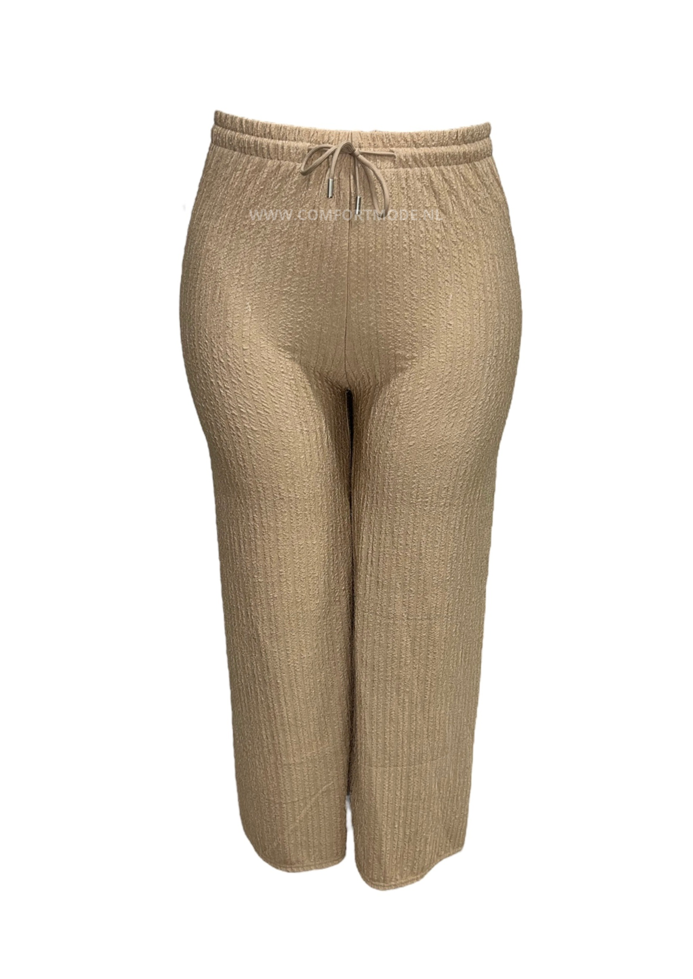 -ZOMERBROEK MET VETER BEIGE