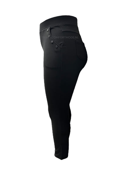 CARALINO-07-COMFORTBROEK ZWART