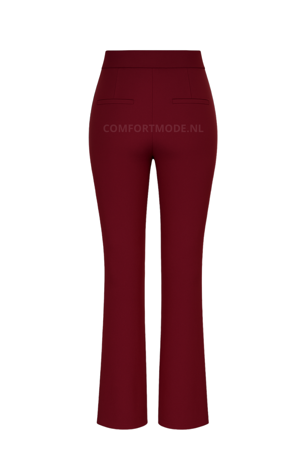 HY397- COMFORTBROEK FLAIR BORDEAUXROOD