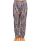 SUMMER PANTS WITH PURPLE PRINT - YARA