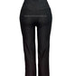 R268 -COMFORTBROEK ZWART STRAIGHT LEG