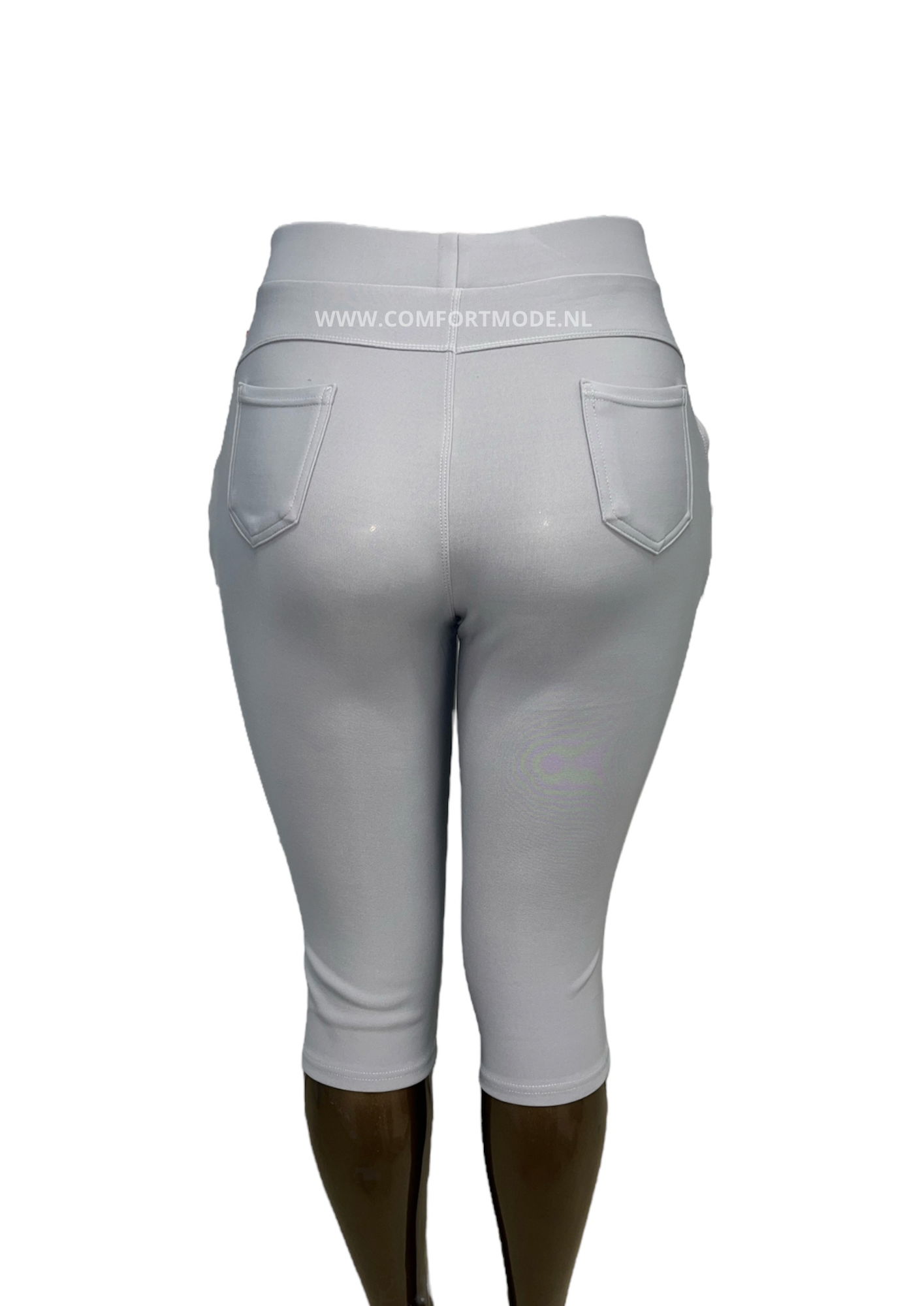 -COMFORT PANTS CAPRI STONE GREY