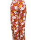 LUCHTIGE ZOMERBROEK MET PRINT ORANJE/GEEL -THIRZA