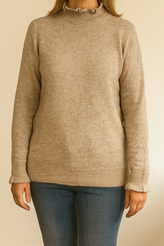 Zachte trui- Beige