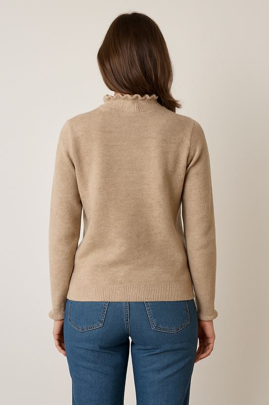 Zachte trui- Beige