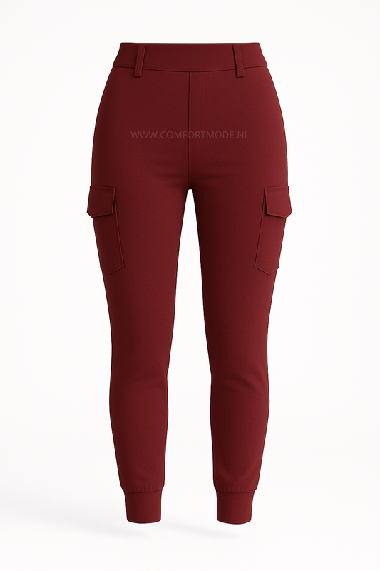 R266- COMFORTBROEK CARGO BORDEAUXROOD