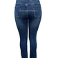 -SLIMFIT JEANS DONKERBLAUW MET STRETCH